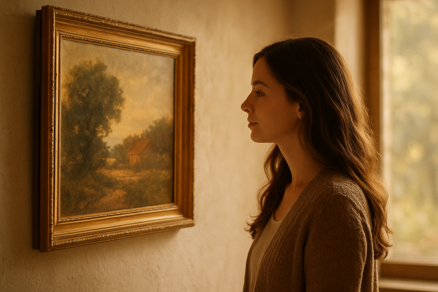 When a Painting Points to a Painter
